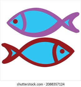 diseño de logotipo de pescado de compañía.ilustración de arte vectorial de peces.diseño creativo de icono de pescado.gráfico de plantilla de pescado