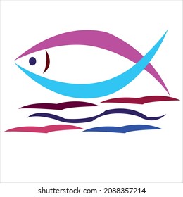 Fisch Logo Design von Firma.fish Vektorgrafik.Creative Fisch Symbol Design.fish Vorlage Grafik