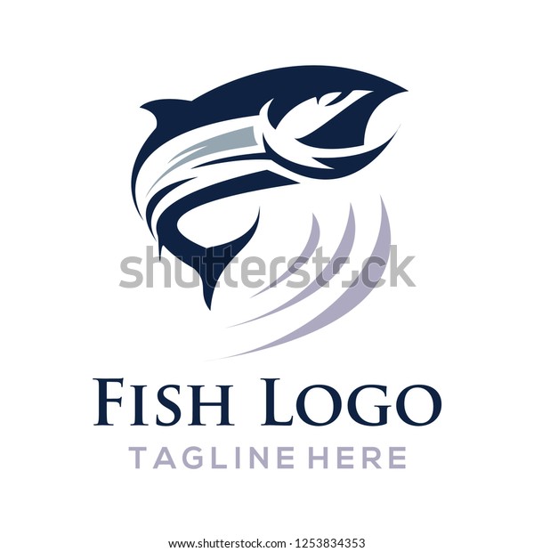 Fish Logo Design Creative Vector Symbol Royalty Free Stock Image