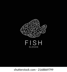 Fish logo design icon template