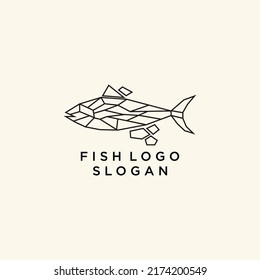 Fish logo design icon vector 