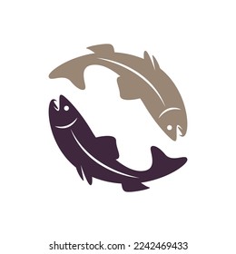 Fish Logo design illustration vector Template