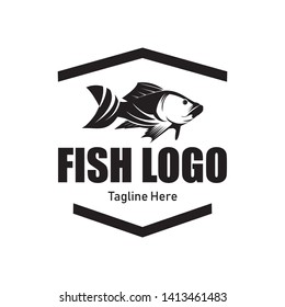 fish logo design inspiration. fish logo template - Vector