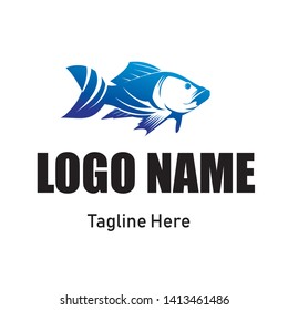 Yellowfin Dogtooth Tuna Fishing Vector Logo Stock Vector (Royalty Free ...