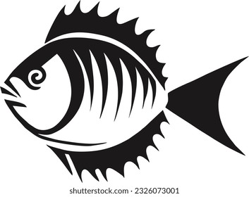 Diseño del logotipo del pescado, icono del logotipo del restaurante del pescado, ilustración del vector 12