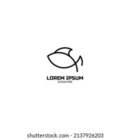 Fish Logo Design simple for your project