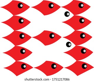 Vector de diseño de logotipo de pescado