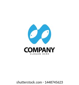 Fish Logo Design Template Icon