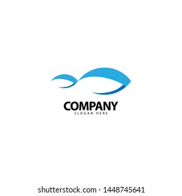 Fish Logo Design Template Icon