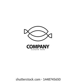 Fish Logo Design Template Icon