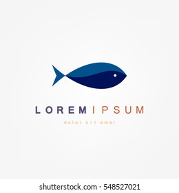 fish logo design vector