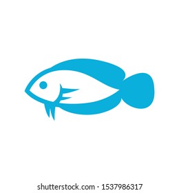 fish logo design vector illustration