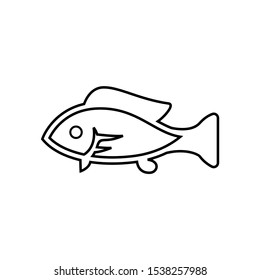 fish logo design vector illustration