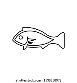 fish logo design vector illustration