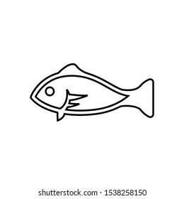 fish logo design vector illustration