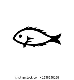 fish logo design vector illustration