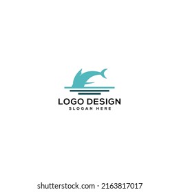 Fish logo design vector illustration