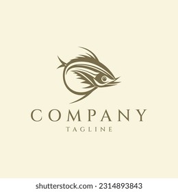 Fish logo design vector illustration