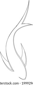 Fish logo design vector stock