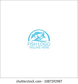 Fish Logo design vector template. 