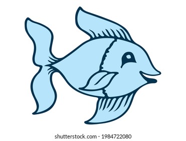 Fish Logo design vector template.