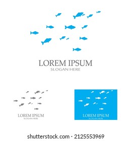Fish logo, fishinghook, fish oil and seafood restaurant icon. With vector icon concept