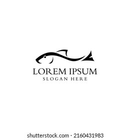 Fish logo, fishinghook, fish oil and seafood restaurant icon. With vector icon concept