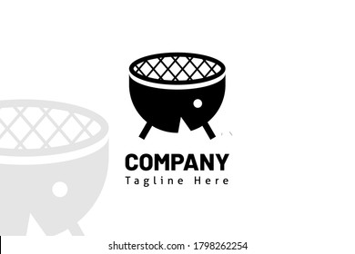 fish logo flat vector illustration. Design element sign for initial, icon, brand system, book company, business card