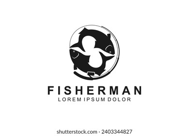 The fish logo forms a yinyang circle, an icon for anglers and fisheries breeders.