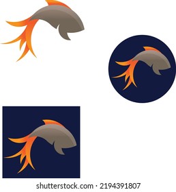 Logo de peces con relación dorada