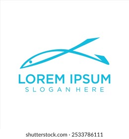 Fish logo gradient colorful design illustrations