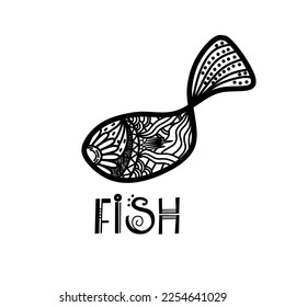 fish logo with high aesthetic value
