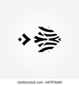 fish logo, icon animal