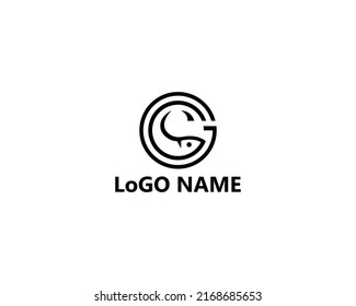 Fish logo icon branding design