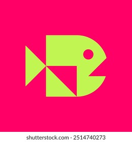 Logotipo do peixe. Design de ícones. Elementos do modelo