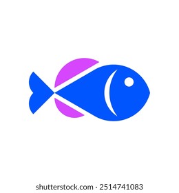 Fish logo. Icon design. Template elements