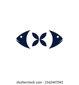 Vector de diseño de icono del logotipo del pescado 
