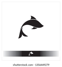 Fish logo icon. EPS 10