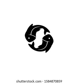 Fish logo icon illustration vector 