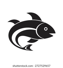 fish logo icon template illustration design