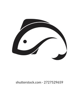 ícone de logotipo fish modelo ilustração design