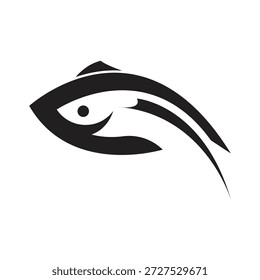 Diseño de ilustración de Plantilla de icono de logotipo de pescado