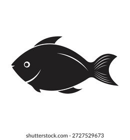 Diseño de ilustración de Plantilla de icono de logotipo de pescado