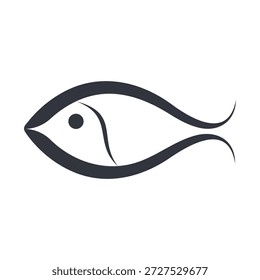ícone de logotipo fish modelo ilustração design