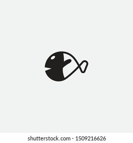 fish logo and icon . vector