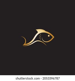 Fisch-Logo-Symbol, Vektorgrafik-Vorlage