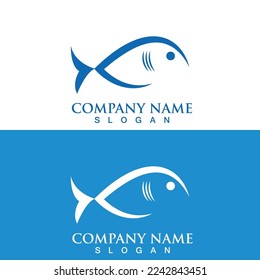 diseño de ilustraciones vectoriales del icono de pescado