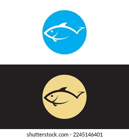 diseño de ilustraciones vectoriales del icono de pescado