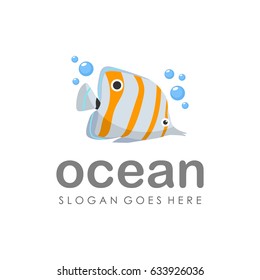 Fish logo illustration vector