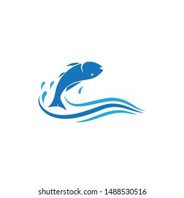 Fish Logo ilustration vector Template